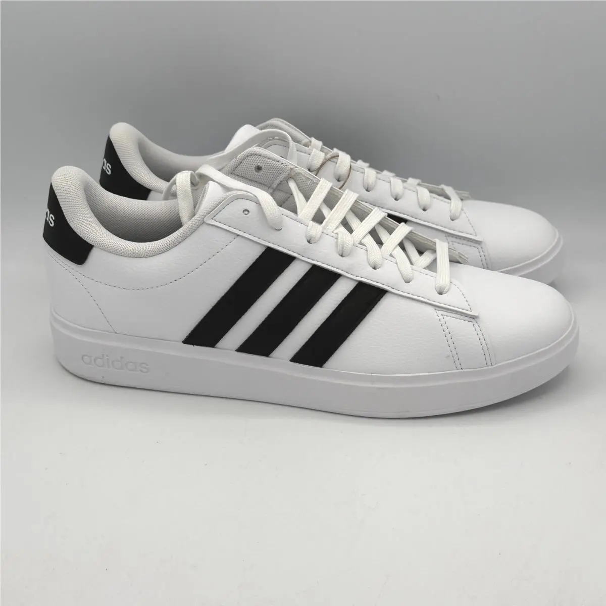 Adidas Grand Court 2.0 Shoes Men 11 White Black Stripes GW9195