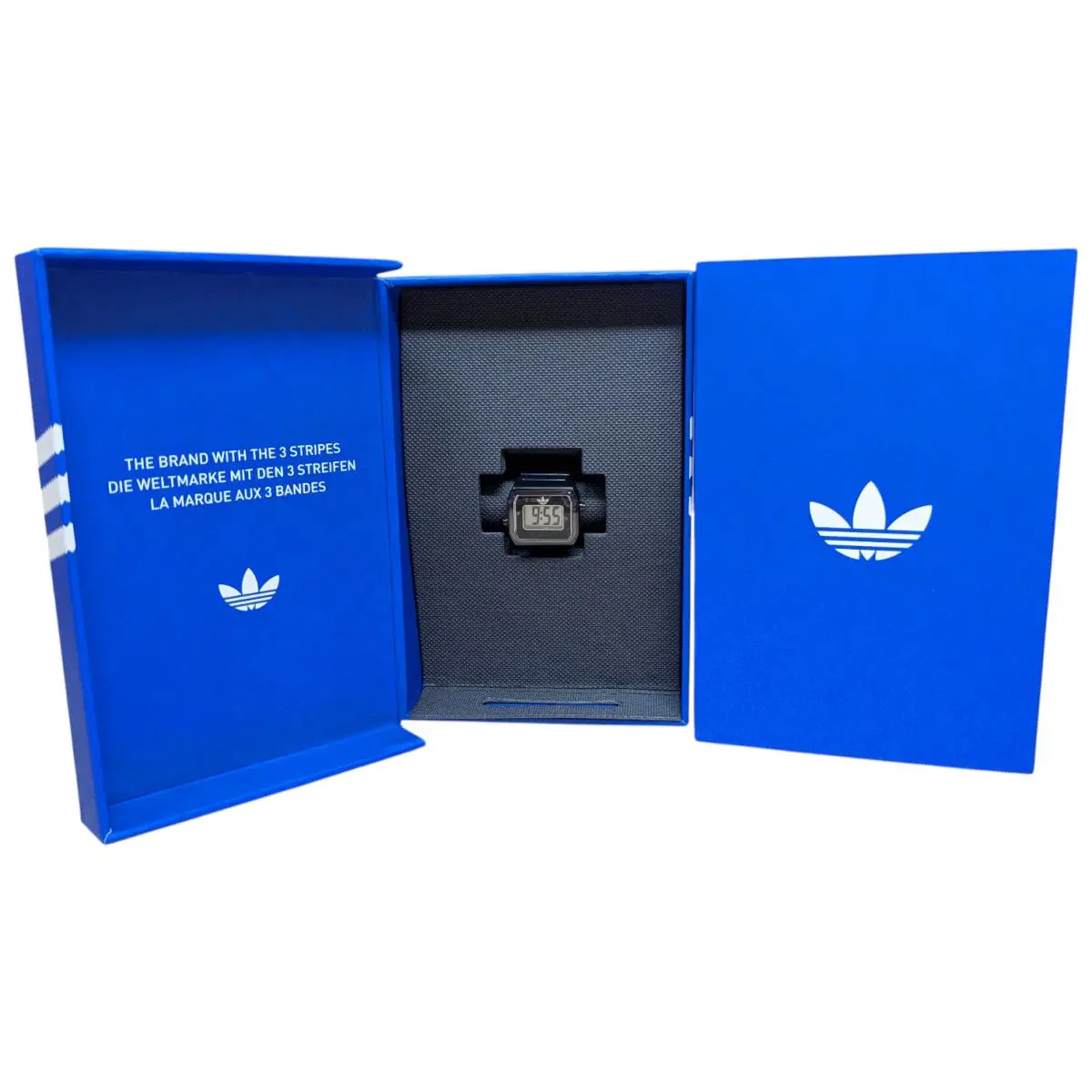Adidas Digital Two Tone Ring MP Watch - Black Stainless Steel - KM4161