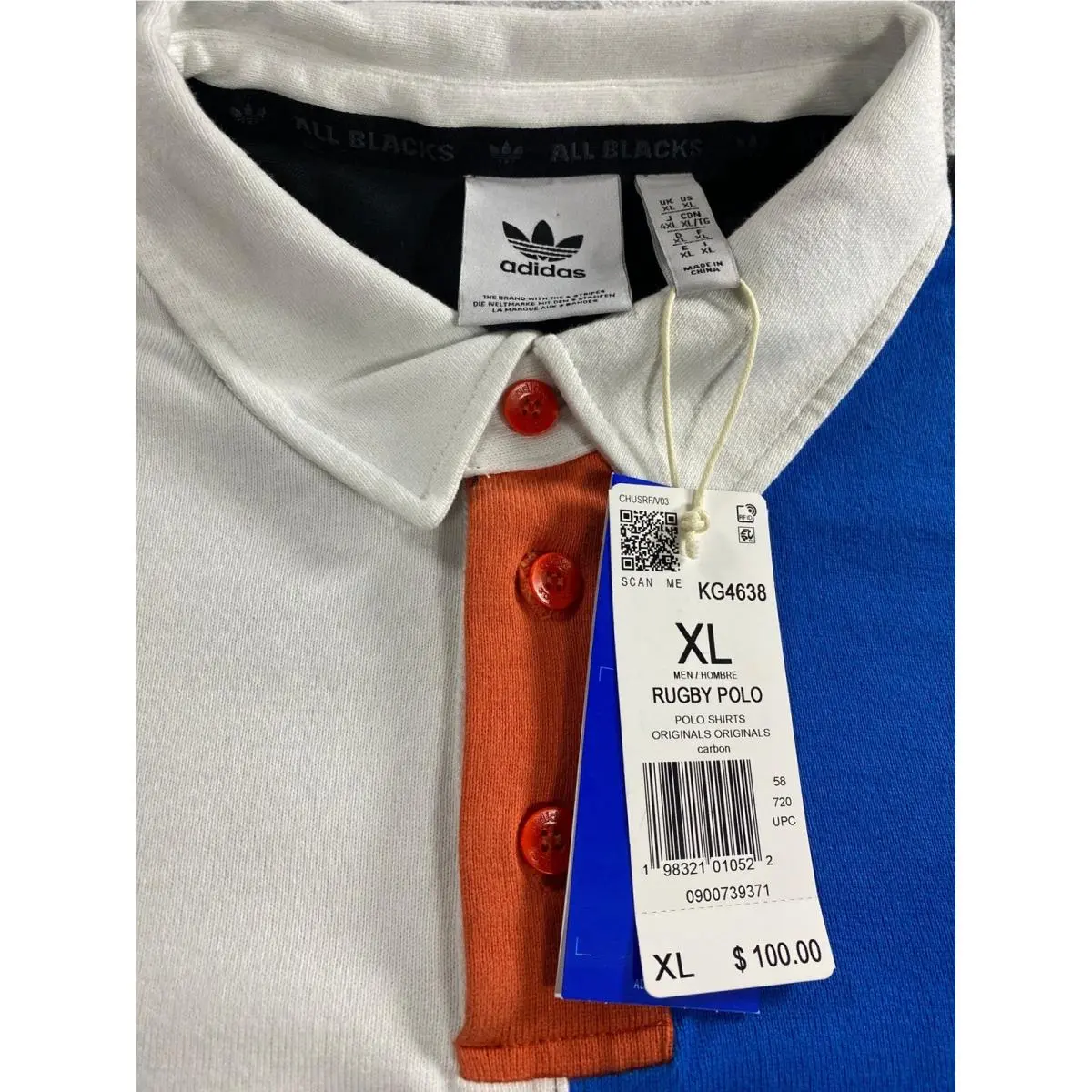 Adidas clothing - All Blacks Rugby Polo - All Blacks Rugby Polo - KG4638 - Multicolor 3