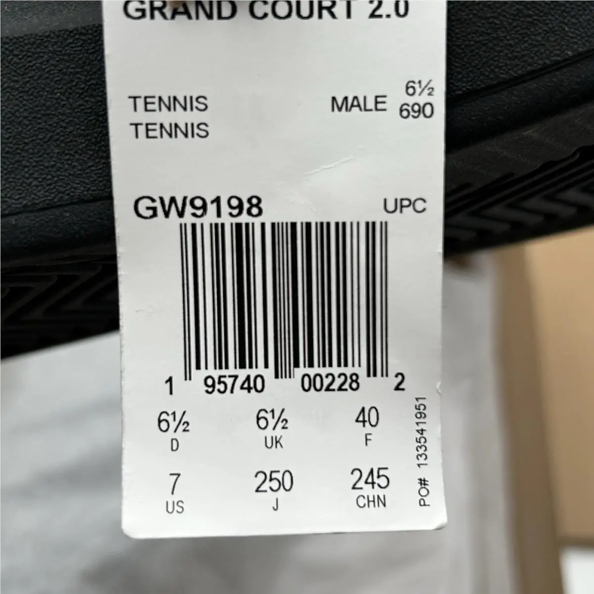 Adidas shoes - Adidas Grand Court 2.0 - Grand Court - Black, Manufacturer: Black/Black (UPC: 195740002282) 11