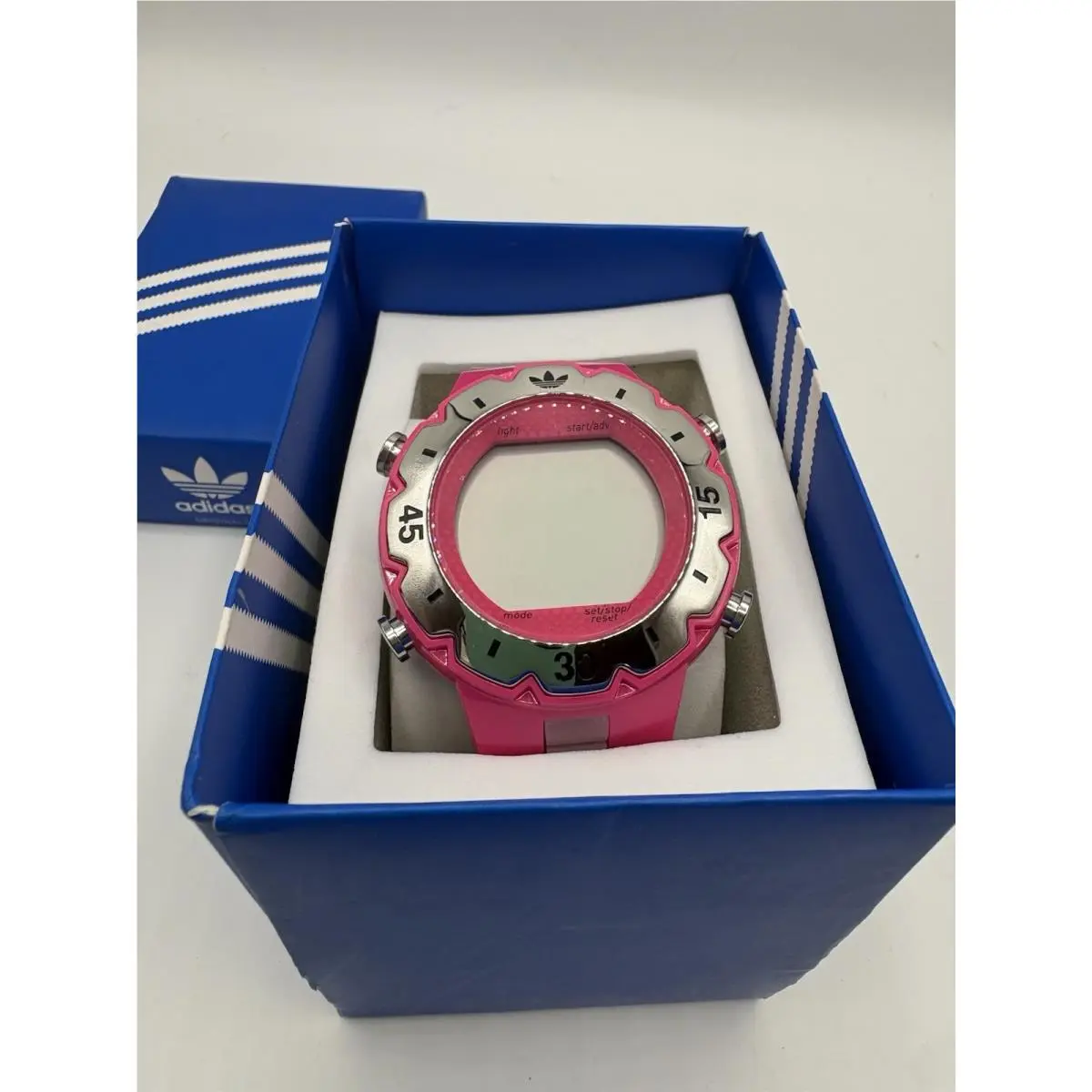 Adidas Originals ADH6033 Pink Digital Watch Nos Untested