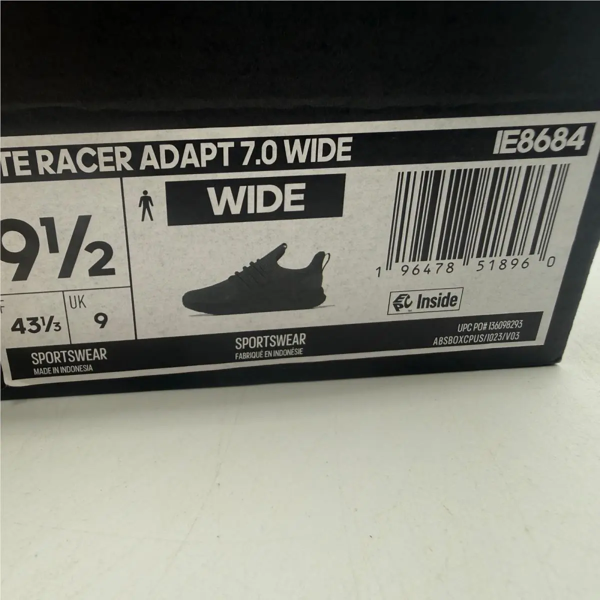 Adidas shoes - Lite Racer Adapt 7.0 Wide - Black 5