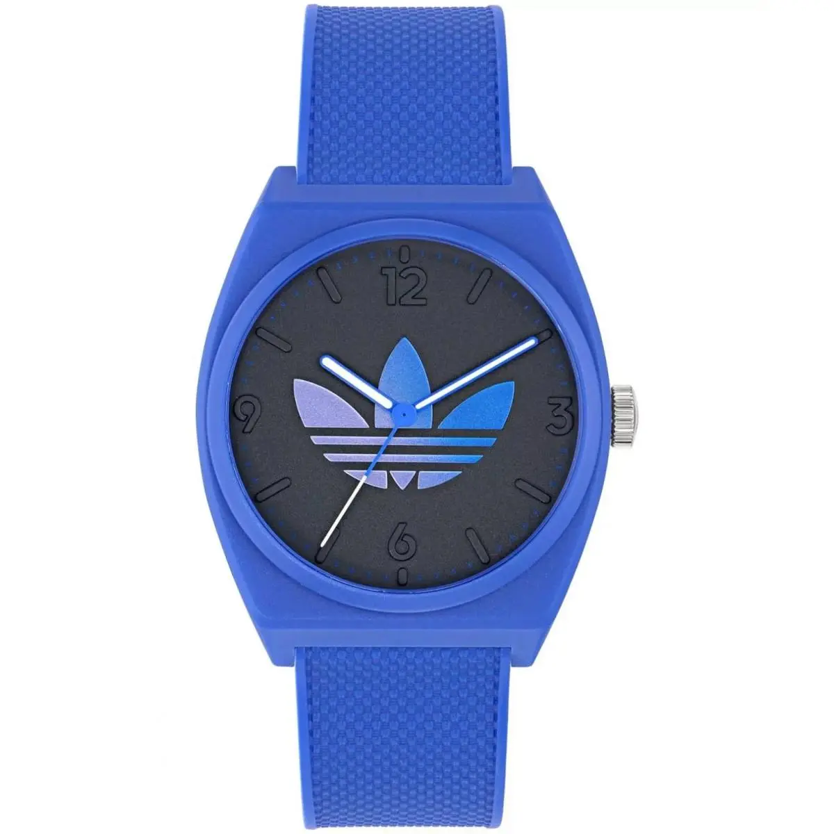 Adidas Unisex Project Two Grfx Quartz Watch - AOST24553 - Dial: Blue, Band: Blue, Bezel: Blue