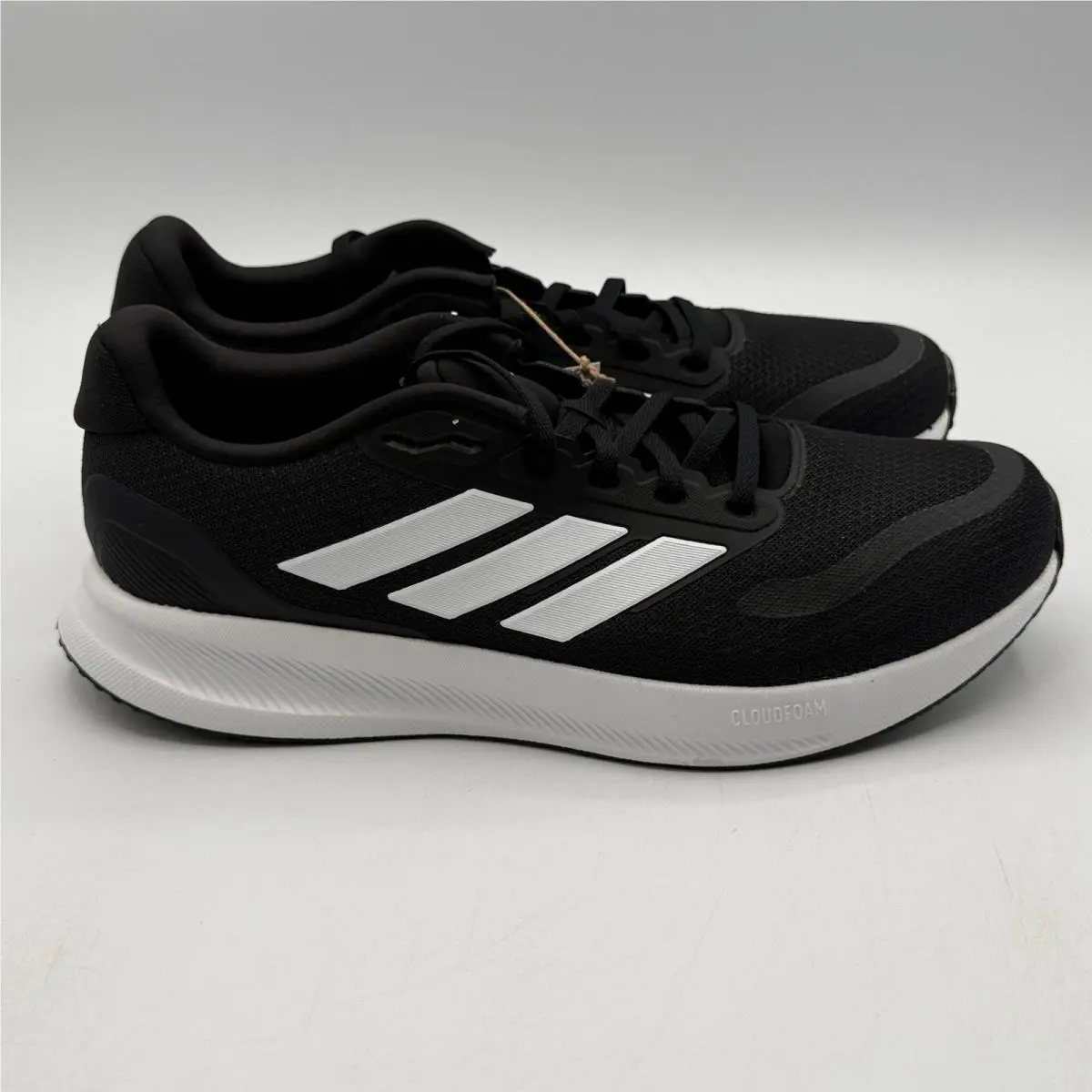 Adidas Runfalcon 5 Wide Shoes Mens Size 9.5 Black White Running IE0552