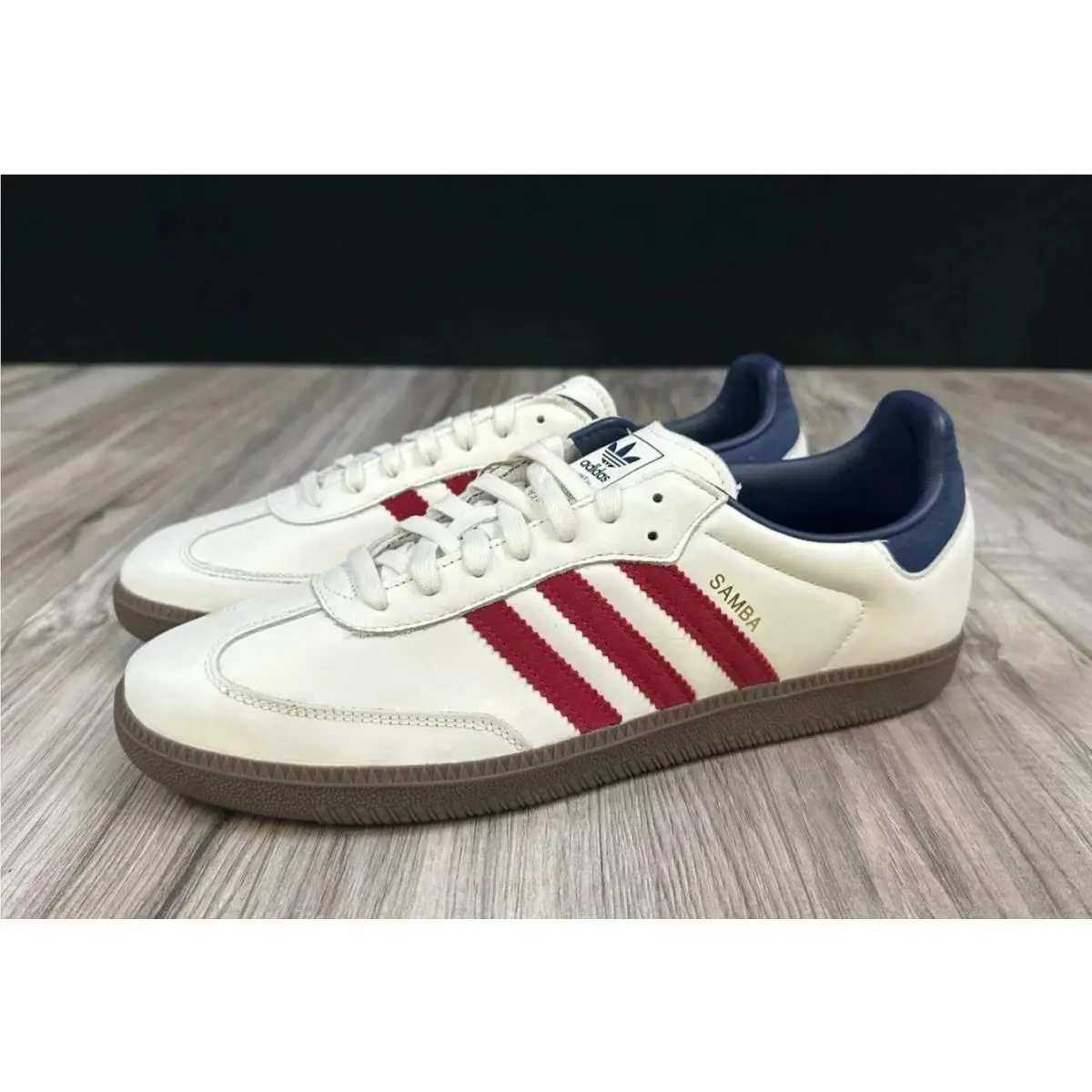 Adidas Samba OG White Victory Red Night Indigo IH4881 Mens Size 13 Shoes