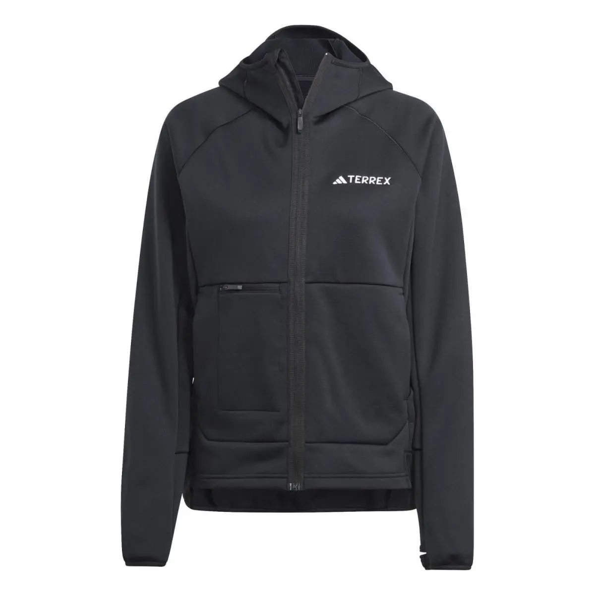 Adidas Terrex Xperior Polar Fleece Hooded Hiking Jacket IB1843 Black Women`s L