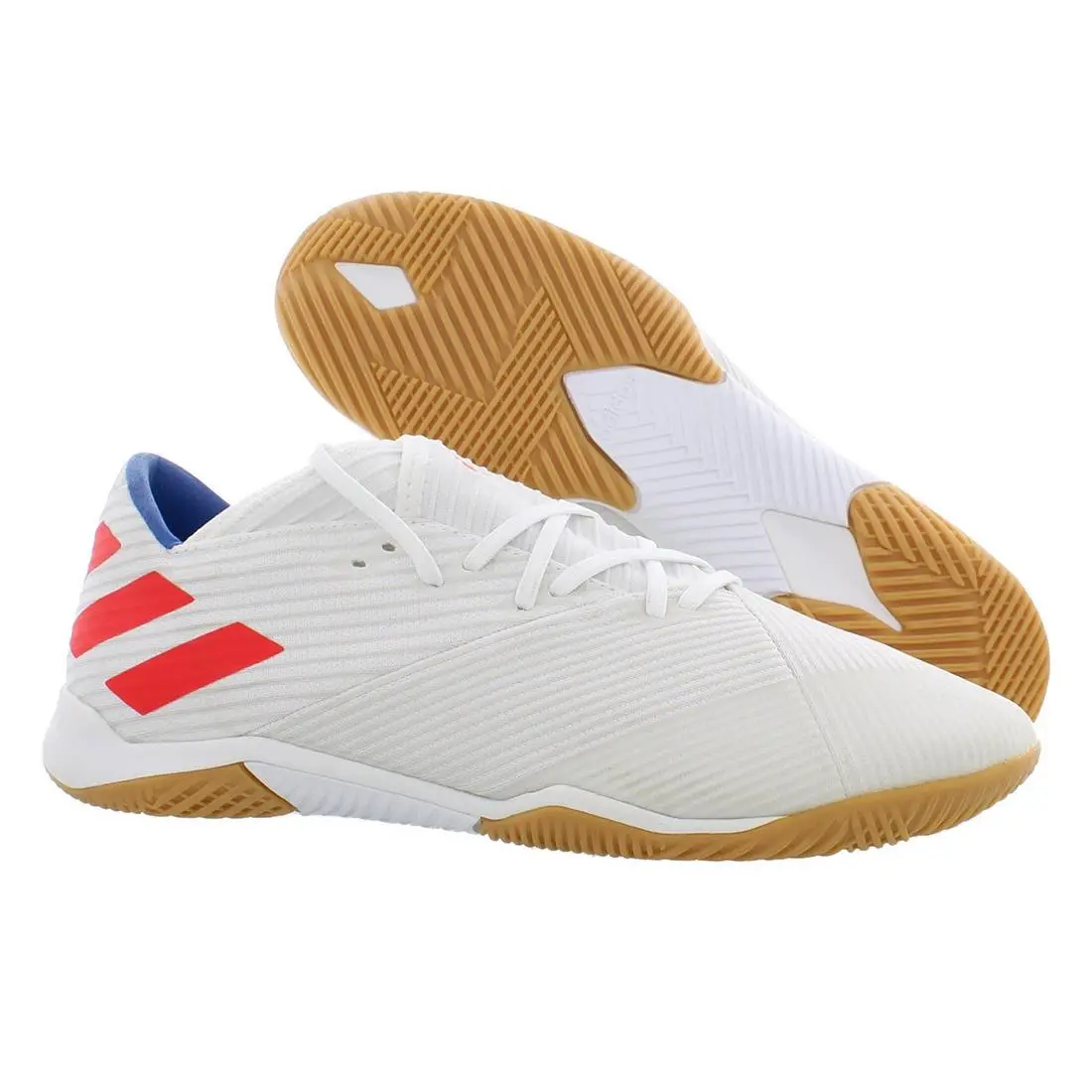 Adidas Nemeziz 19.3 Tf Mens Shoes Size 7 Color: White/blood Orange/blue