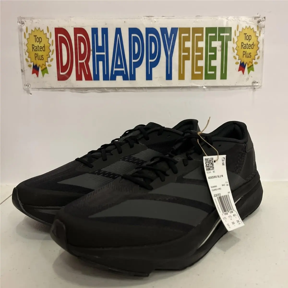 Adidas Adizero SL2 Men`s Running Shoes Size 12 Black JQ0352
