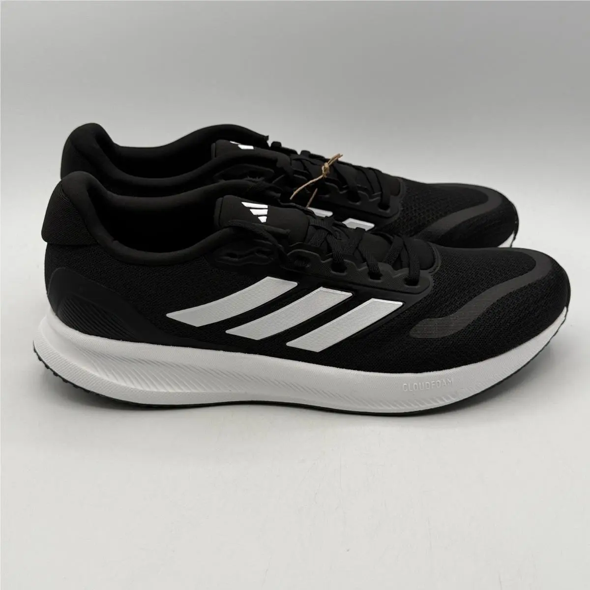 Adidas Runfalcon 5 Wide Shoes Men Size 12 Black White Running IE0552