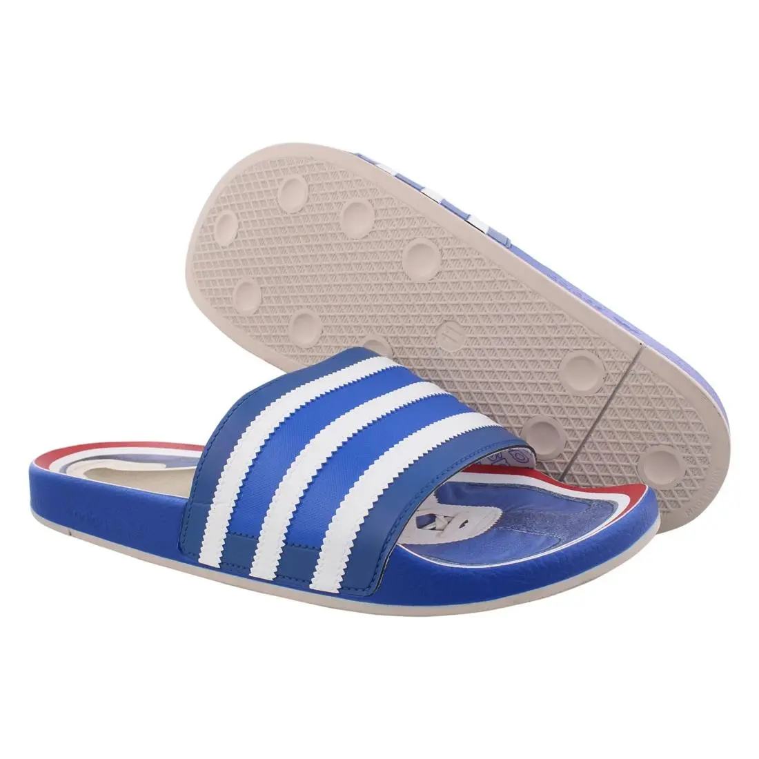 Adidas Adilette Premium Mens Shoes Size 10 Color: Blue/white/red