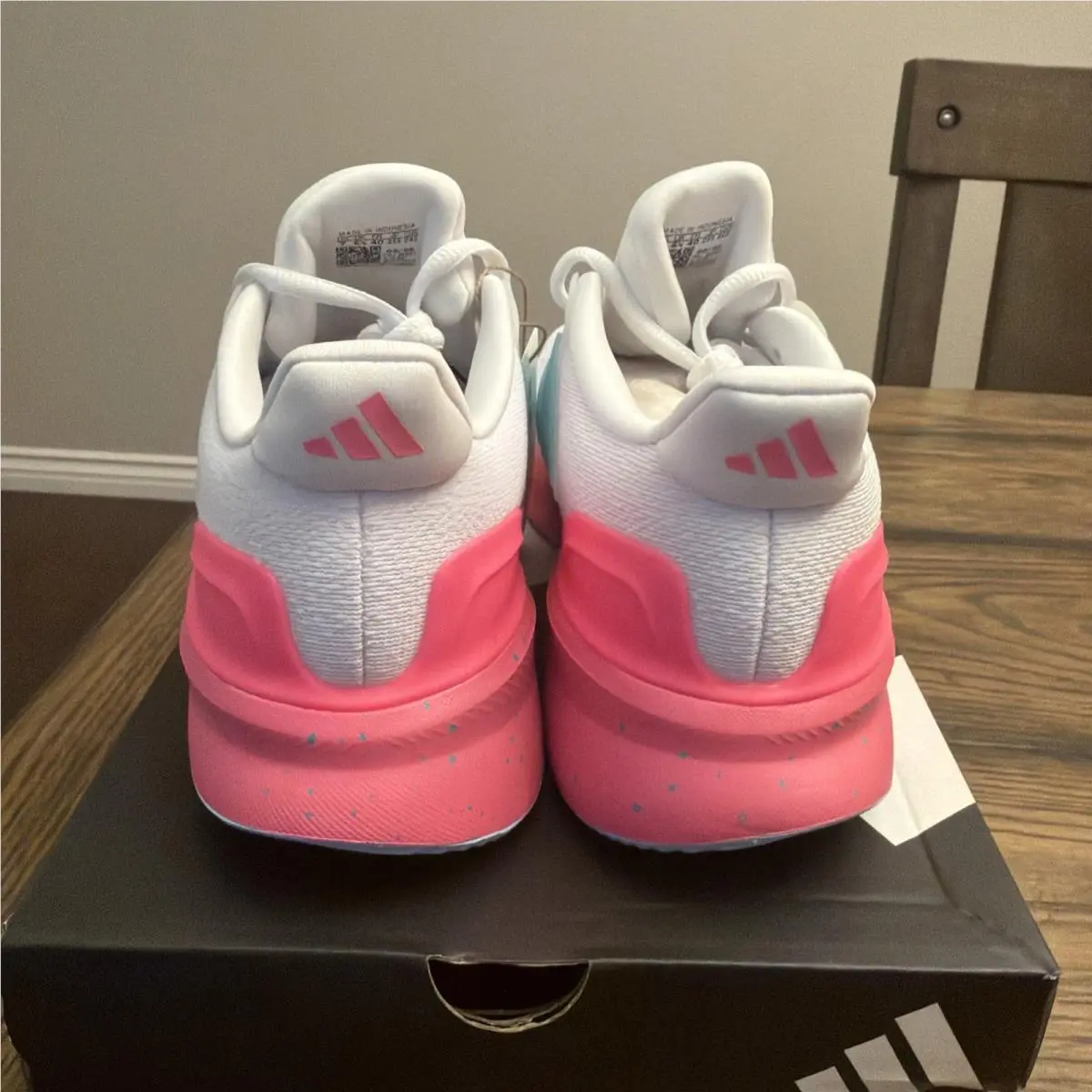 Adidas shoes - adidas 7 Cloudfoam - Cloudfoam - Pink Whit Green White 2