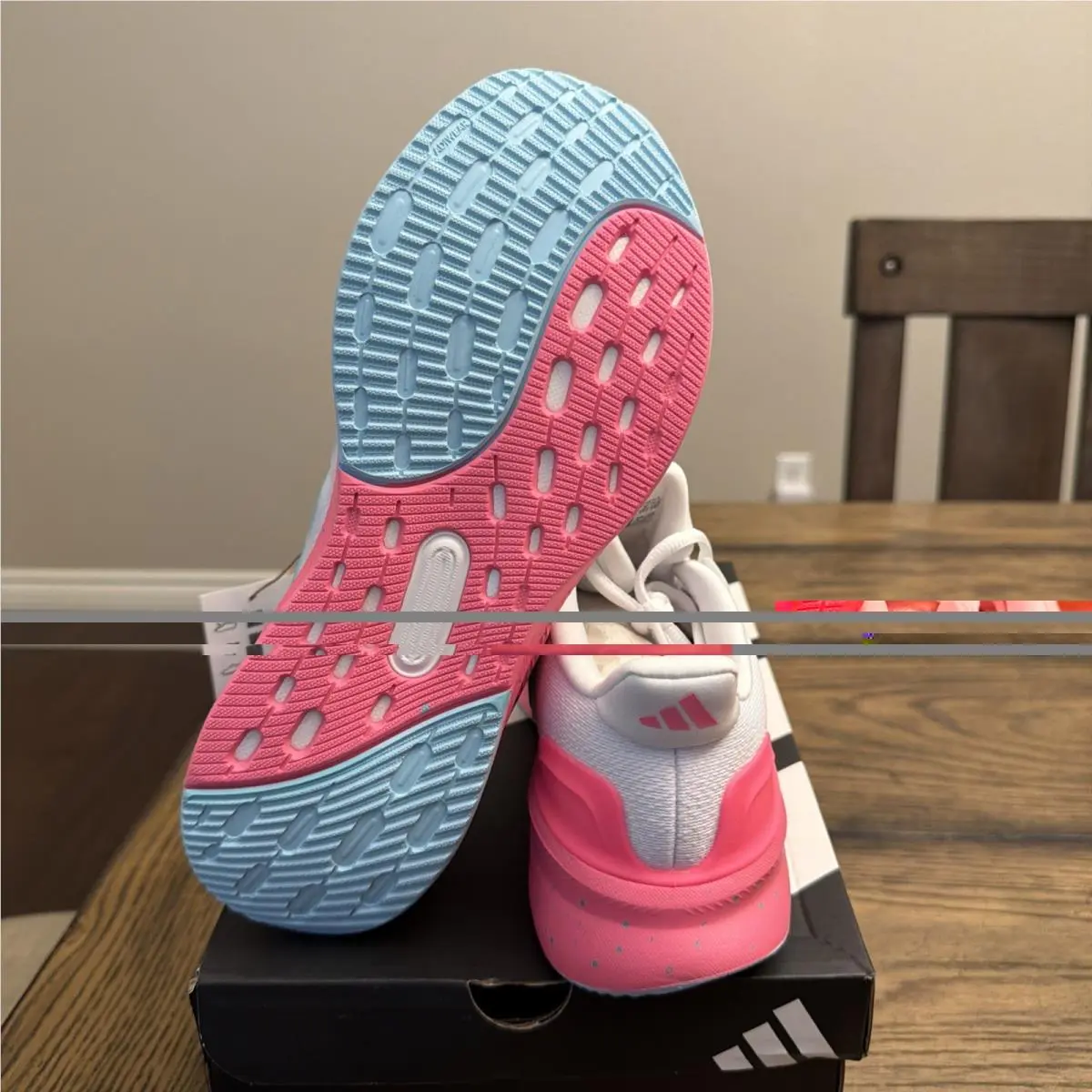 Adidas shoes - adidas 7 Cloudfoam - Cloudfoam - Pink Whit Green White 4