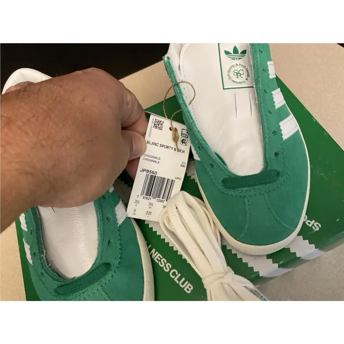 Adidas shoes - adidas Blanc - Blanc - JP8560 - Green 0