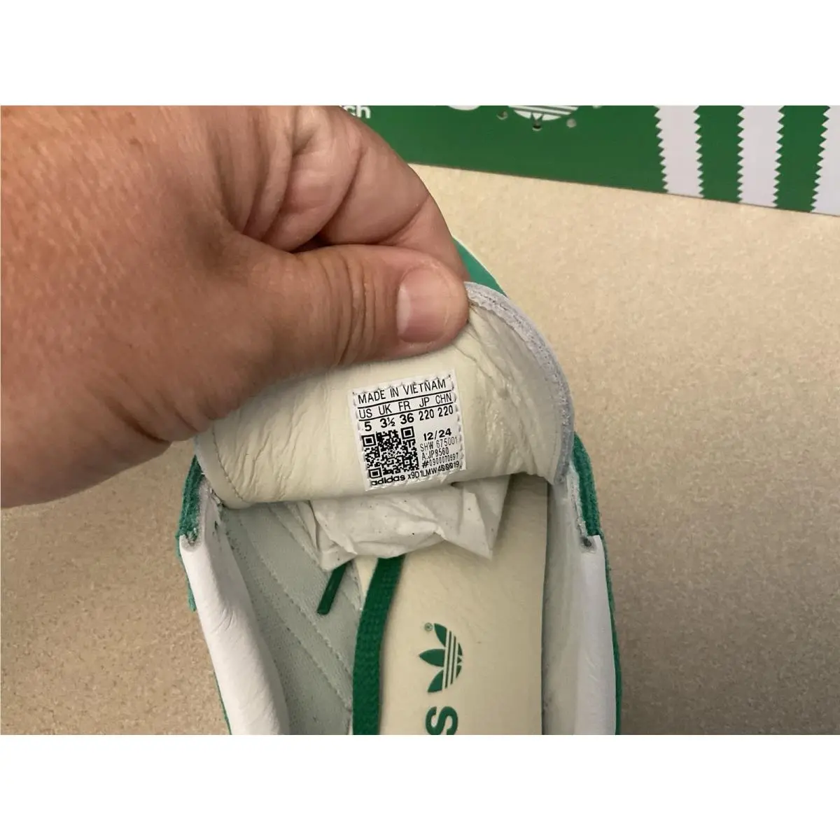 Adidas shoes - adidas Blanc - Blanc - JP8560 - Green 5
