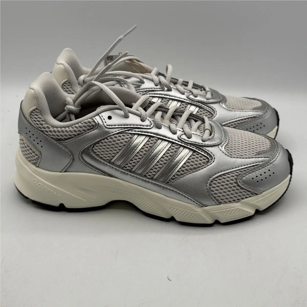 Adidas Crazychaos 2000 Sneakers Womens 8.5 Silver Metallic Retro Runner JH6851