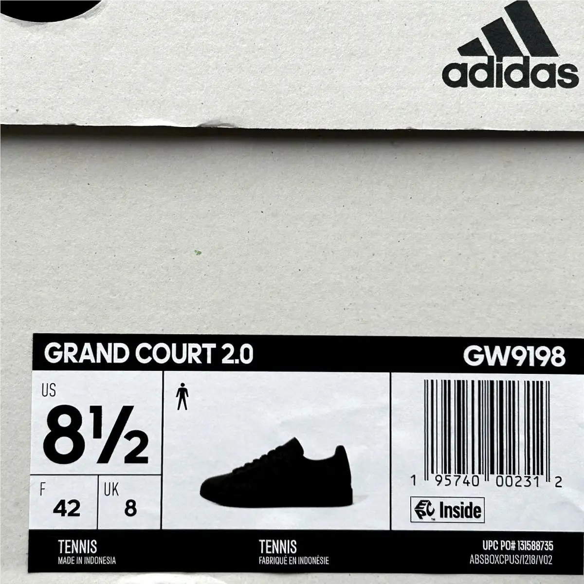 Adidas shoes - Adidas Grand Court 2.0 - Grand Court - Black, Manufacturer: Black/Black (UPC: 195740002312) 10