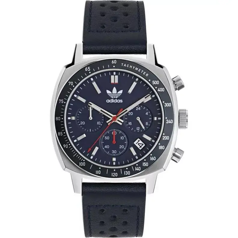 Adidas Originals Unisex Master One Chrono Stainless Steel Watch - AOFH23577 - Band: Black