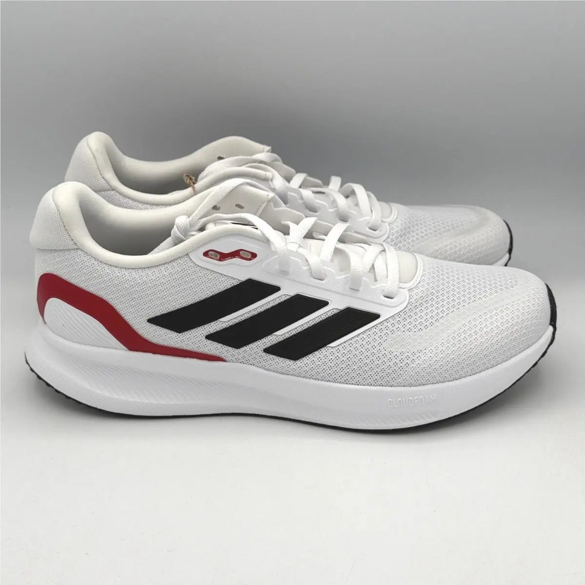Adidas Runfalcon 5 Shoes Mens 9.5 White Black Red Running IE8818