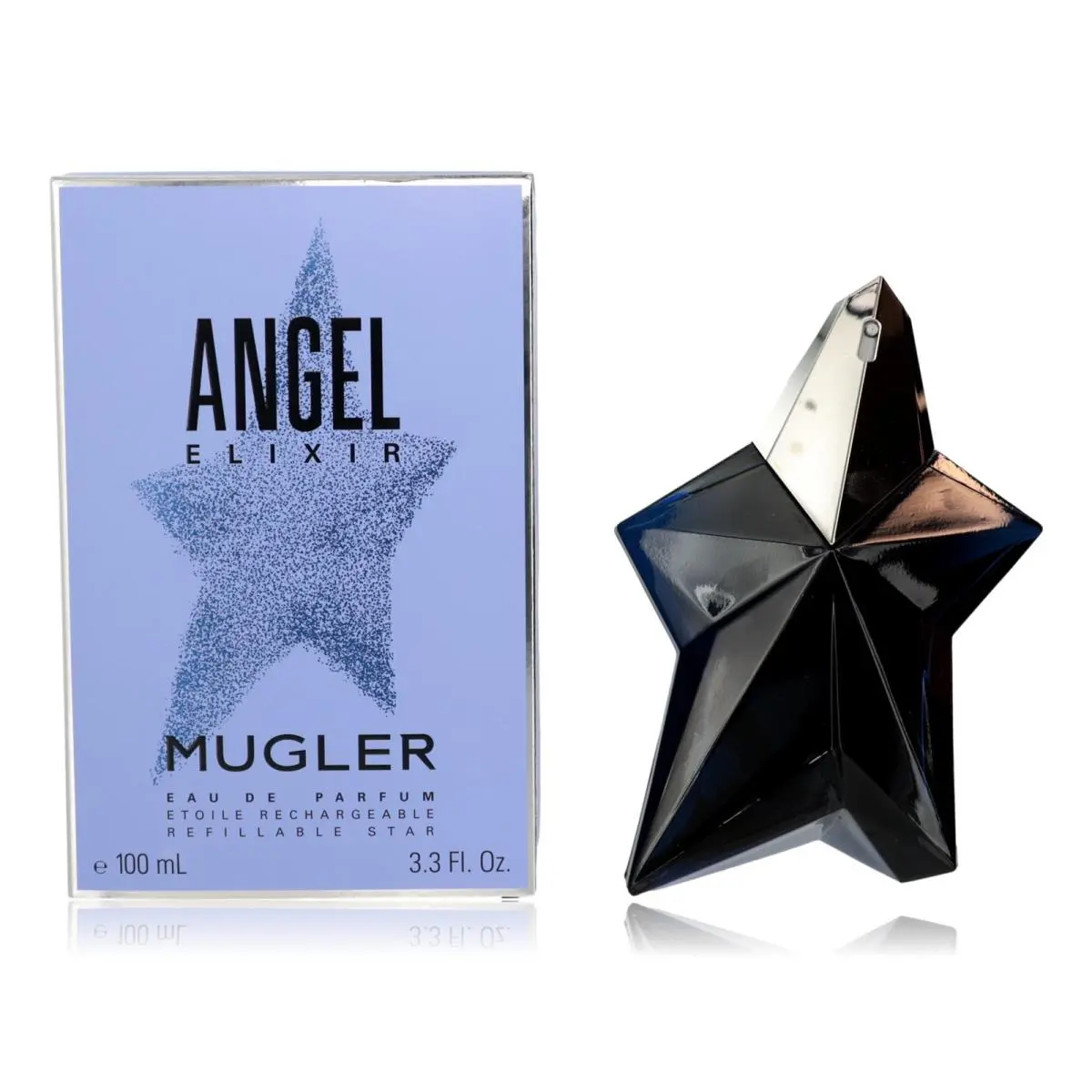 Angel Elixir by Thierry  3.3 oz Edp Refillable Spray For Women by Mugler