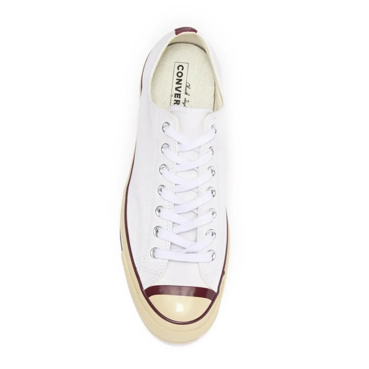 Converse shoes - Converse Chuck Taylor All-Star - Chuck Taylor - 161735C - White / Dark Burgundy / Tan (UPC: 888755826720) 2