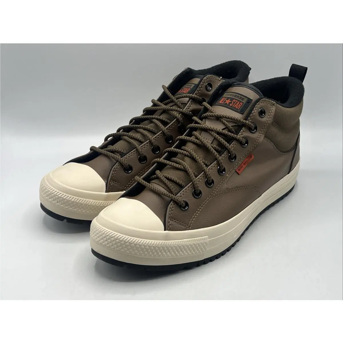 Malden Street Boot Mid Men`s Size 13 Brown Leather Sneaker Boot by Converse