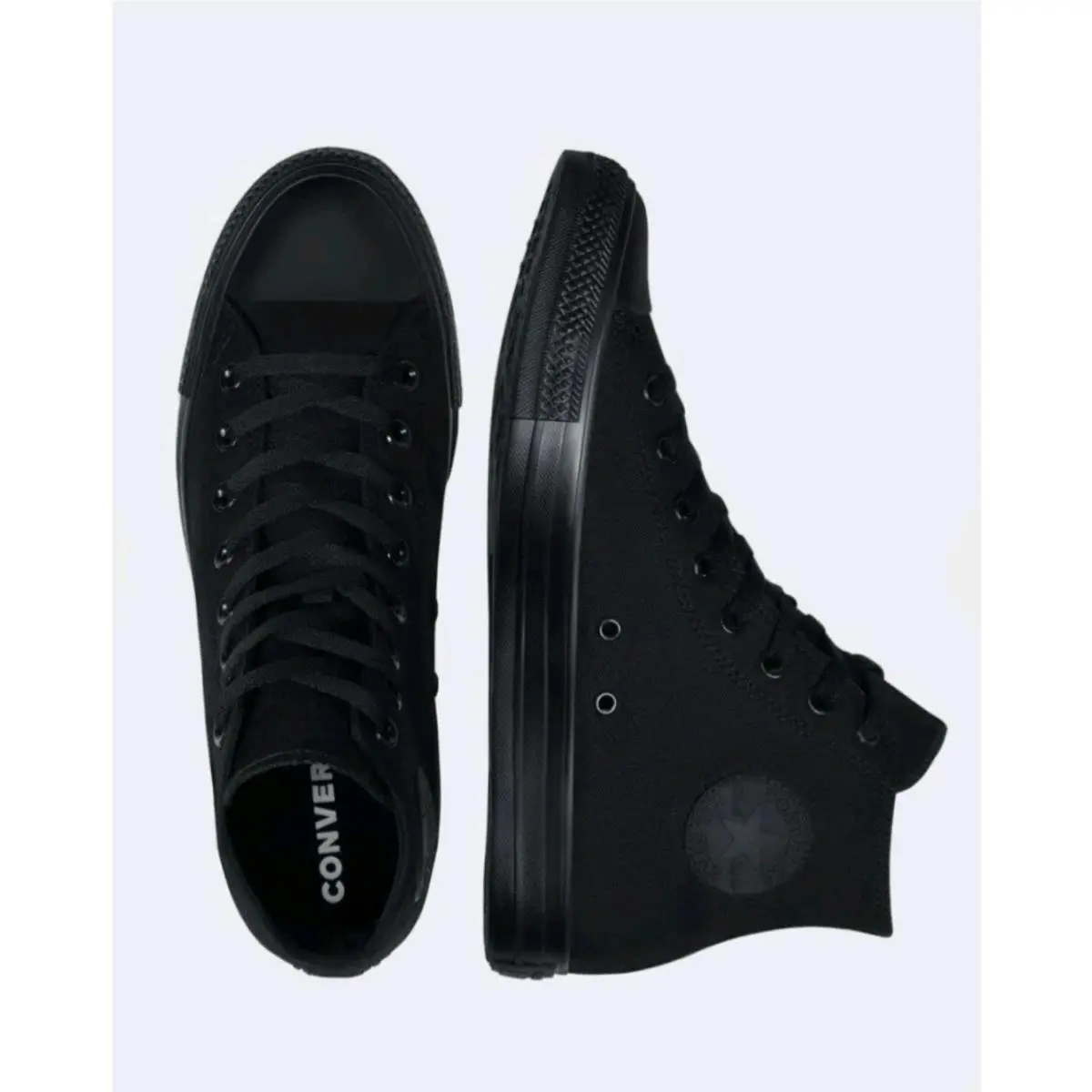 Chuck Taylor All Star High Unisex Men 7 Women 9 Black Monochrome by Converse
