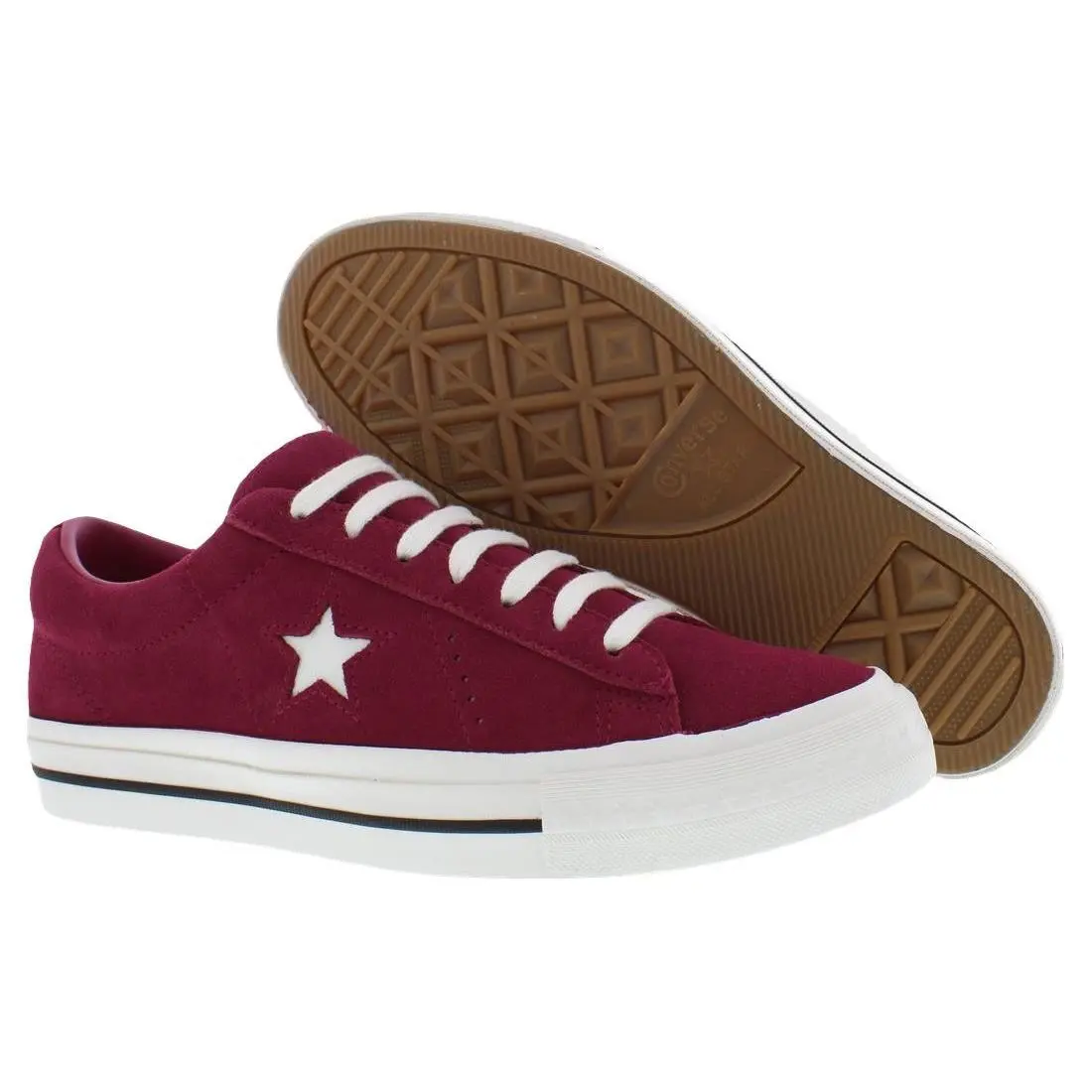 Converse One Star 95 Ox Suede Unisex Shoes Size 11 Color: Sporty Berry/black - Sporty Berry/Black, Main: Red