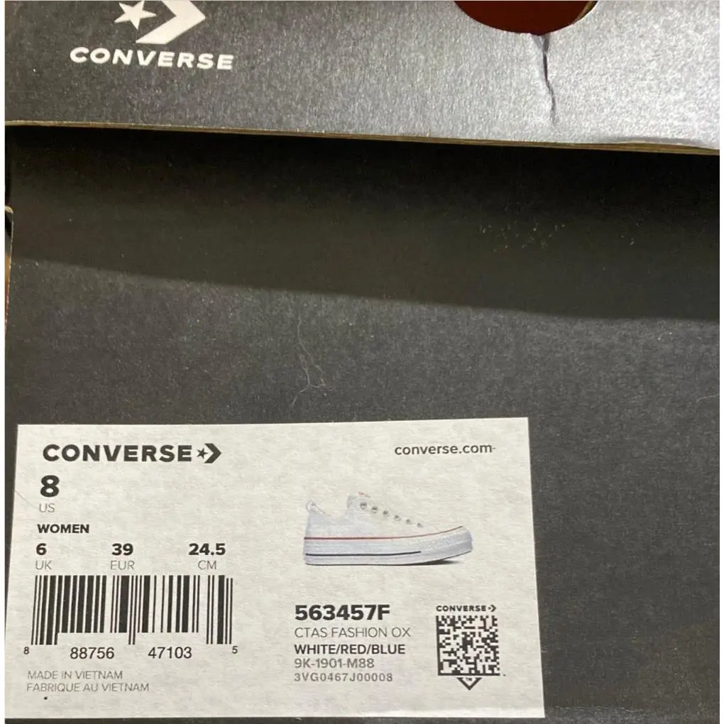Converse shoes - Chuck Taylor All Star - Chuck Taylor All Star - 563457F - White (UPC: 888756471035) 0