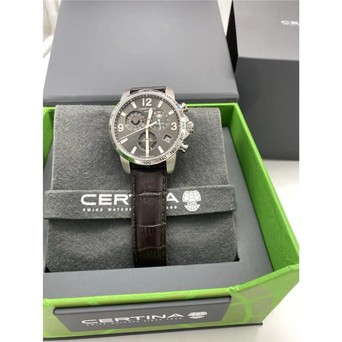 Certina DS Podium Chrono Gmt Chronograph Black Dial