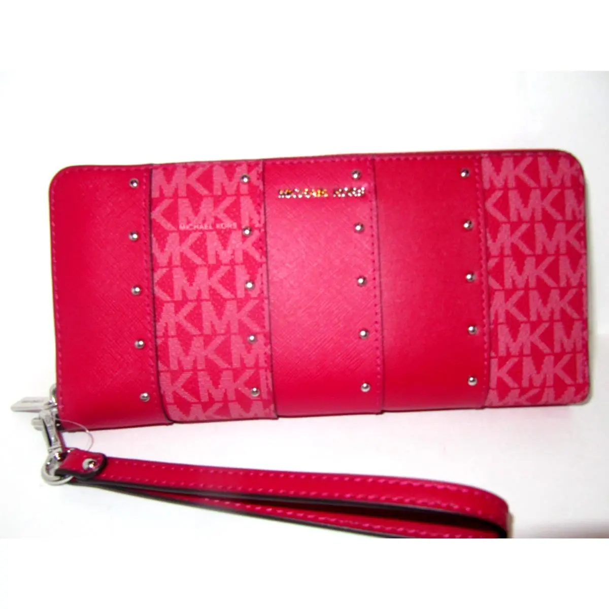 Jet Set Travel Large Continental Wallet Dark Raspberry NWT$328 by Michael Kors