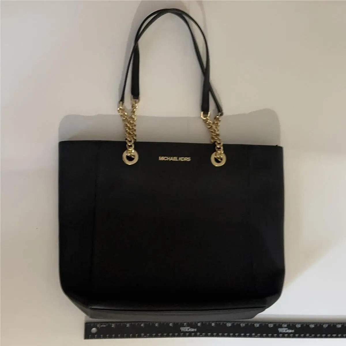 Michael Kors Jet Set Chain North South Jet Set MK Tote Leather Black