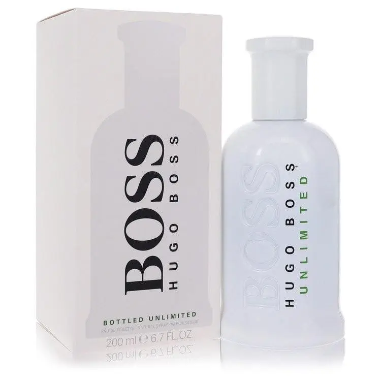 Bottled Unlimited Edt Spray 6.7 oz 200 ml Men`s Fragrance Bottle by Hugo Boss