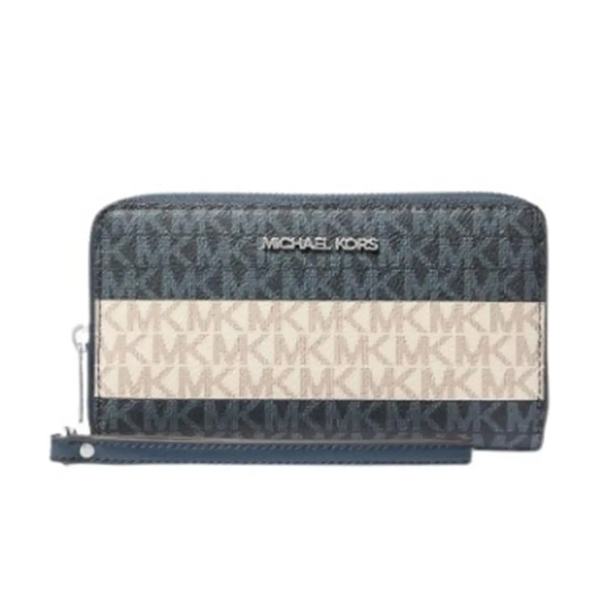 Outlet Jet Set Travel Large Striped Signature Logo Smartphone Walle by Michael Kors