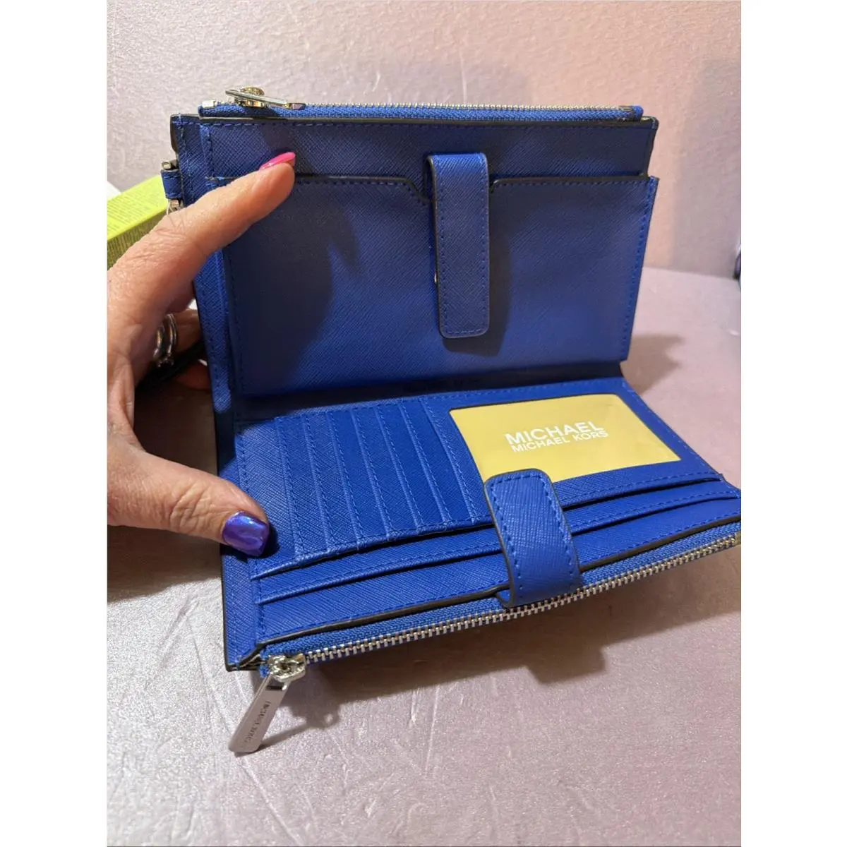 Michael Kors Jet Set Double Zip Wristlet Wallet
