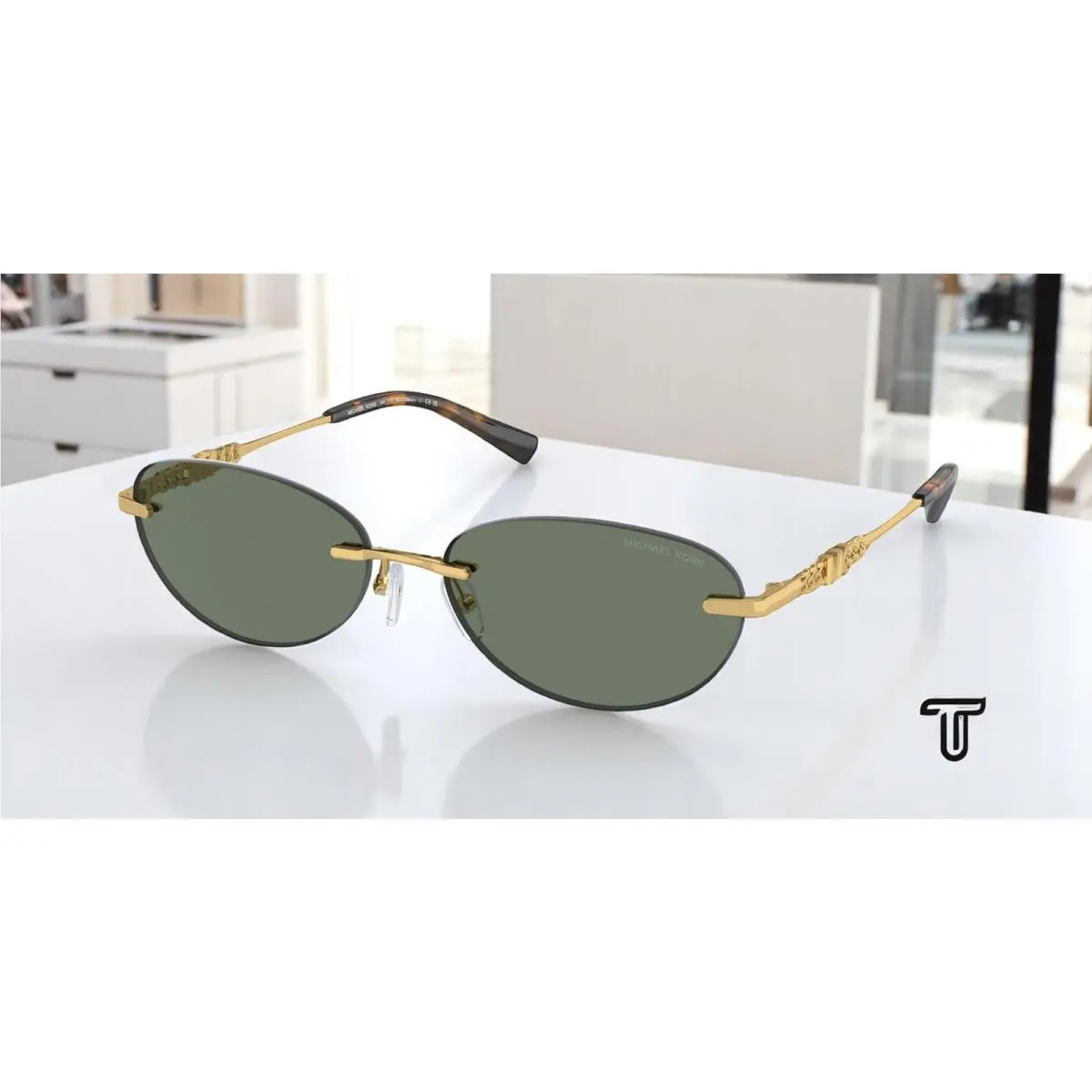 MK1151 18963H Manchester Green Solid 58 mm Women`s Sunglasses by Michael Kors