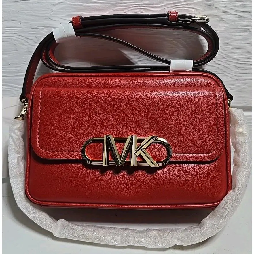 Parker Medium Chain Swag Camera Crossbody Terra Cotta by Michael Kors