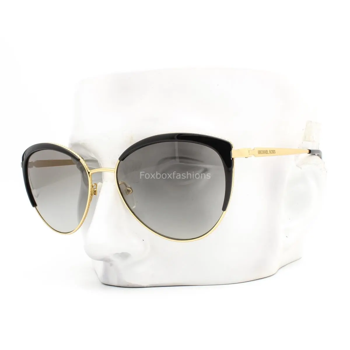 Key Biscayne Sunglasses MK 1046 110011 Polished Black Gold W/case by Michael Kors