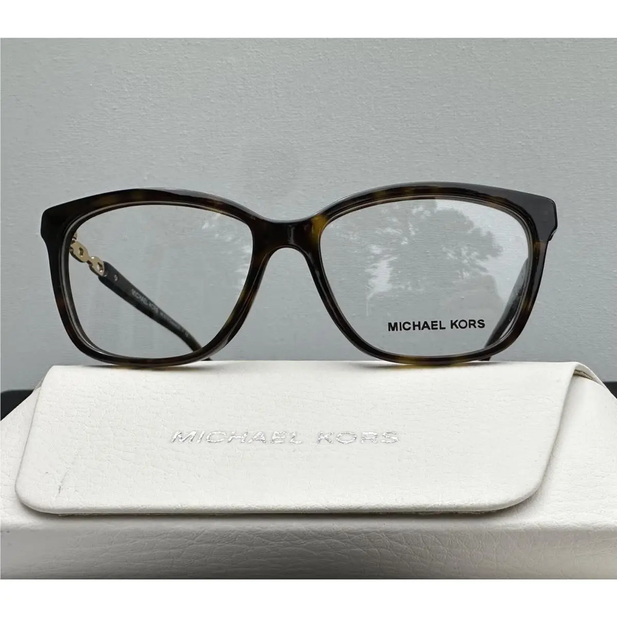Michael Kors Eyeglasses Frame Case Model MK 8018 3106 Tortoise Gold