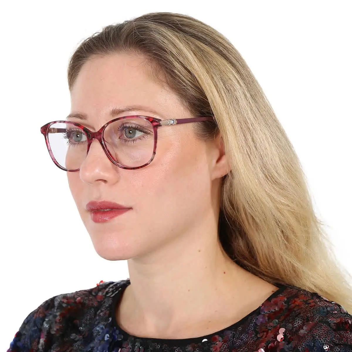Chopard Demo Cat Eye Ladies Eyeglasses VCH255S 0AME 54 VCH255S 0AME 54
