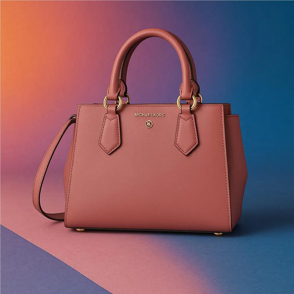 Michael Kors Marilyn Medium Satchel Handbag Smokey Rose Pink Purse