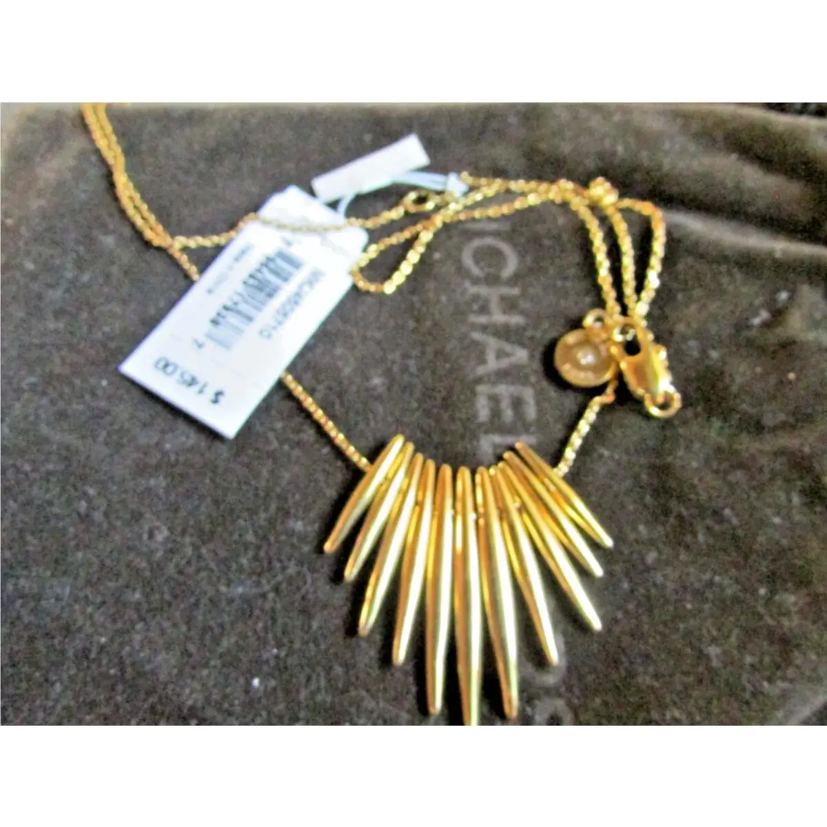 Golden Chain w 10 Dropping Pendants Retail by Michael Kors