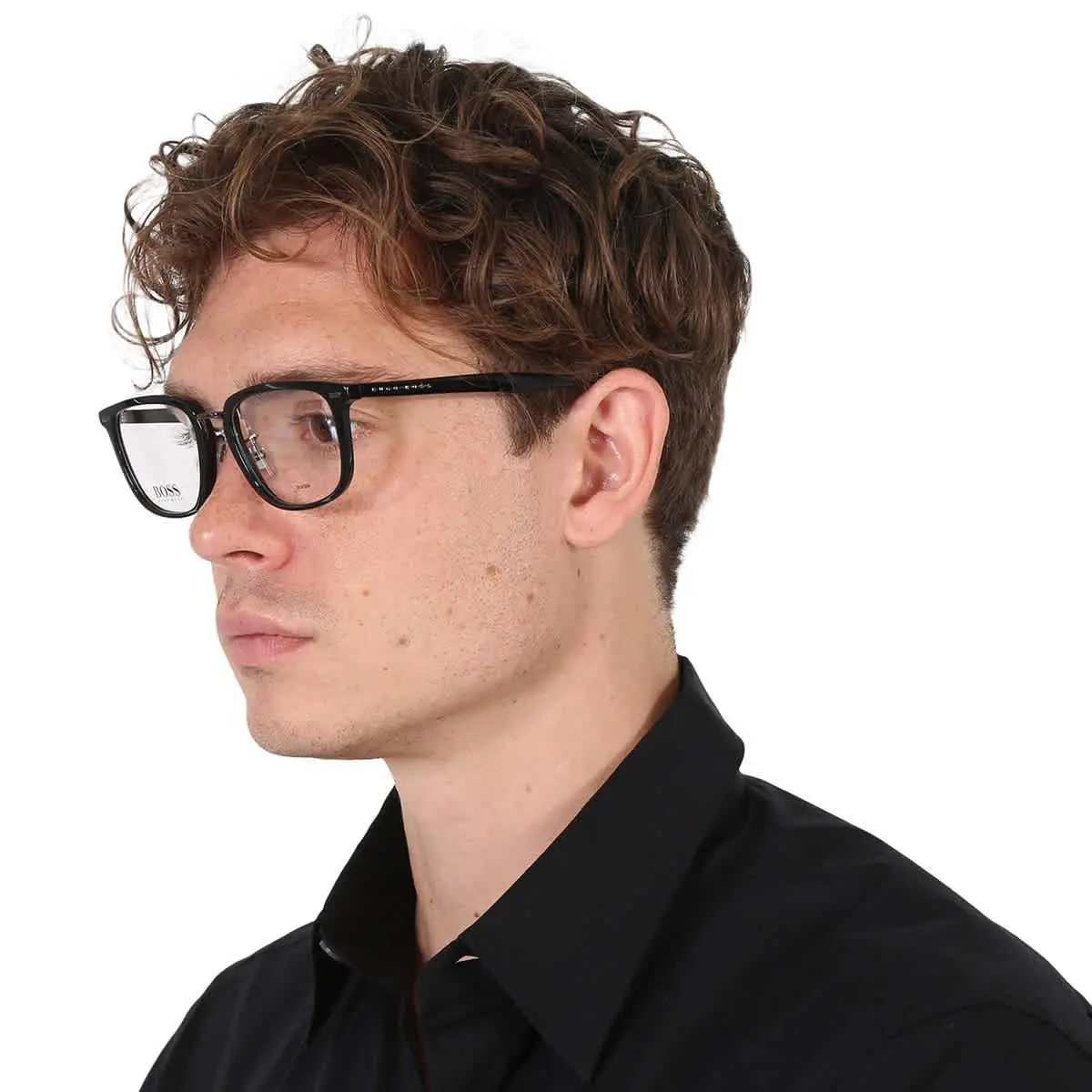 Demo Square Men`s Eyeglasses Boss 1341/F 0ANS 54 Boss 1341/F 0ANS 54 by Hugo Boss