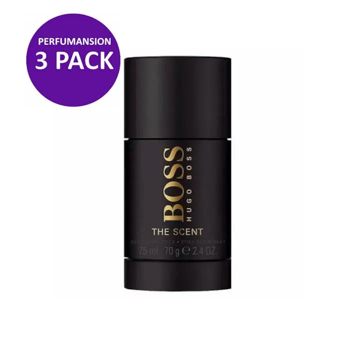 Boss The Scent Deodorant Stick For Men 2.4 oz / 70g  - 3PACK by Hugo Boss