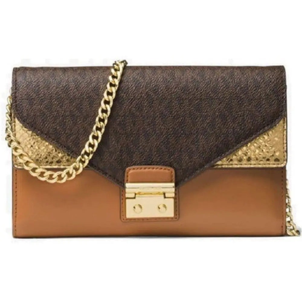 Michael Kors Sloan Medium Leather Chain Wallet