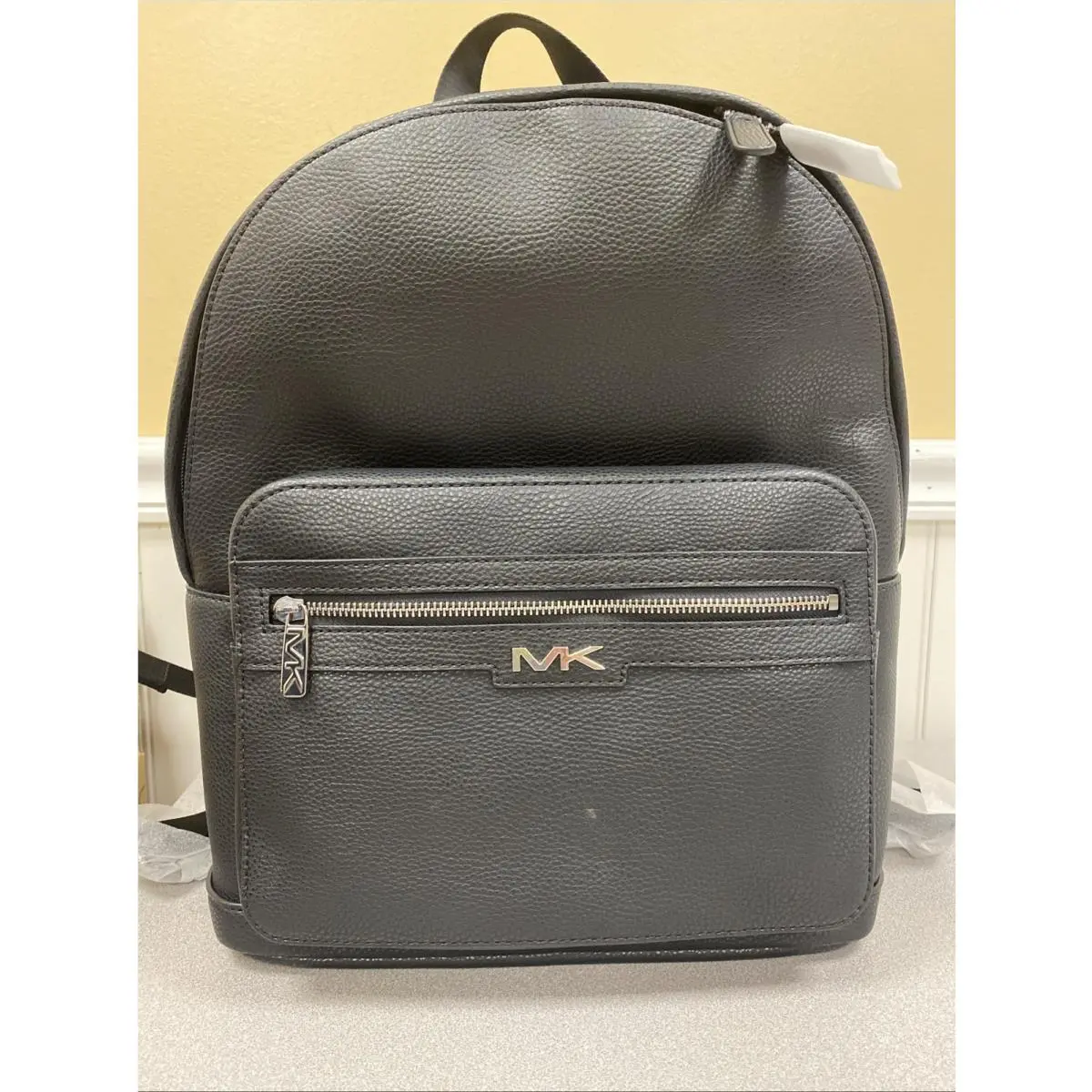 Michael Kors Men`s Malone Black Leather Back Pack