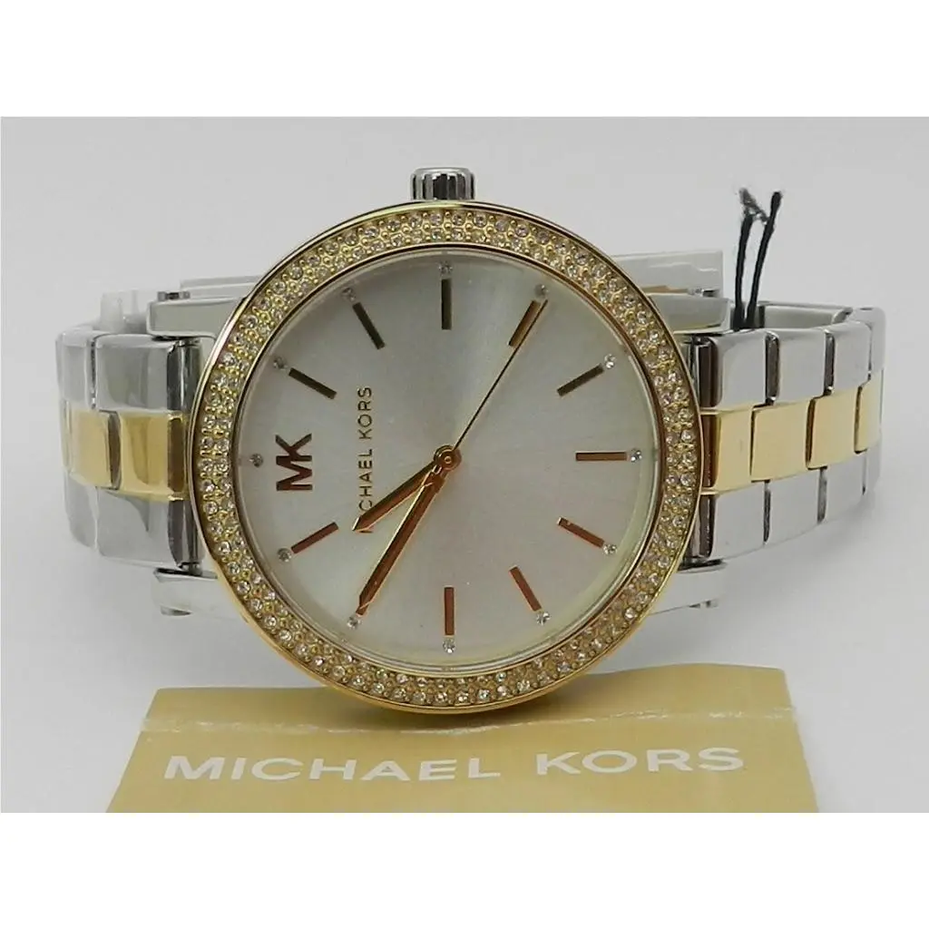 Michael Kors Women`s Corey Three-hand Two-tone Stainless Steel Watch 38mm