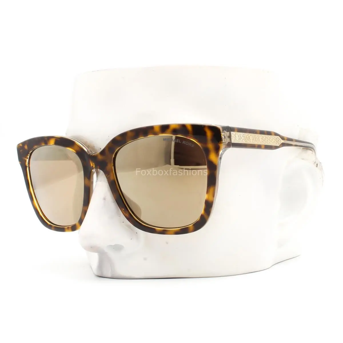 San Marino Sunglasses MK 2163 Crystal Brown Tortoise Gold W/case by Michael Kors