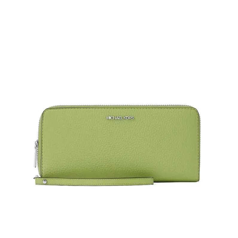 Michael Kors Jet Set Travel Large Travel Continental Wallet Wristlet Lime