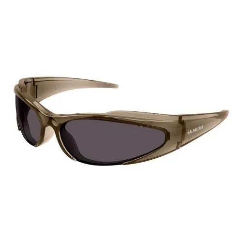 Balenciaga Unisex Balenciaga BB0253S Mask Sunglasses BB0253S Brown