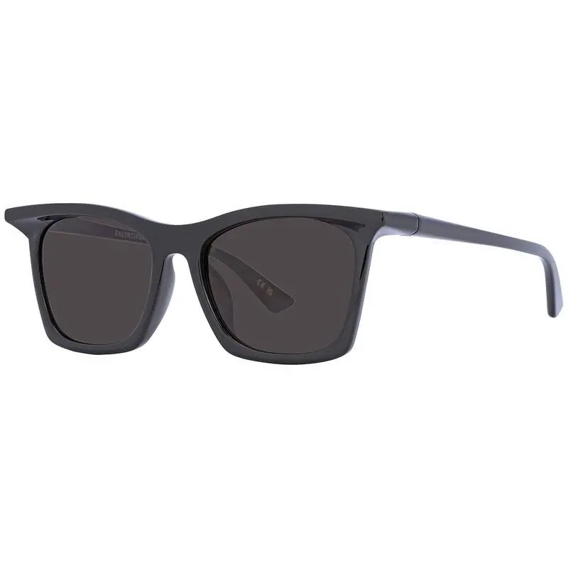 Unisex Black Square Sunglasses Grey Lens - BB0099SA-001-54 by Balenciaga